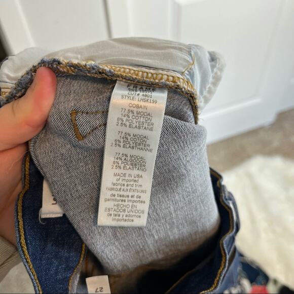 Frame Le High Skinny Dark Wash Disco High Waisted Ankle Jeans Size 27 - Picture 7 of 7